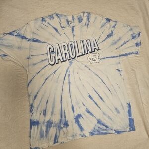 Hanes Blue Tie-Dye Carolina Short Sleeve Tee